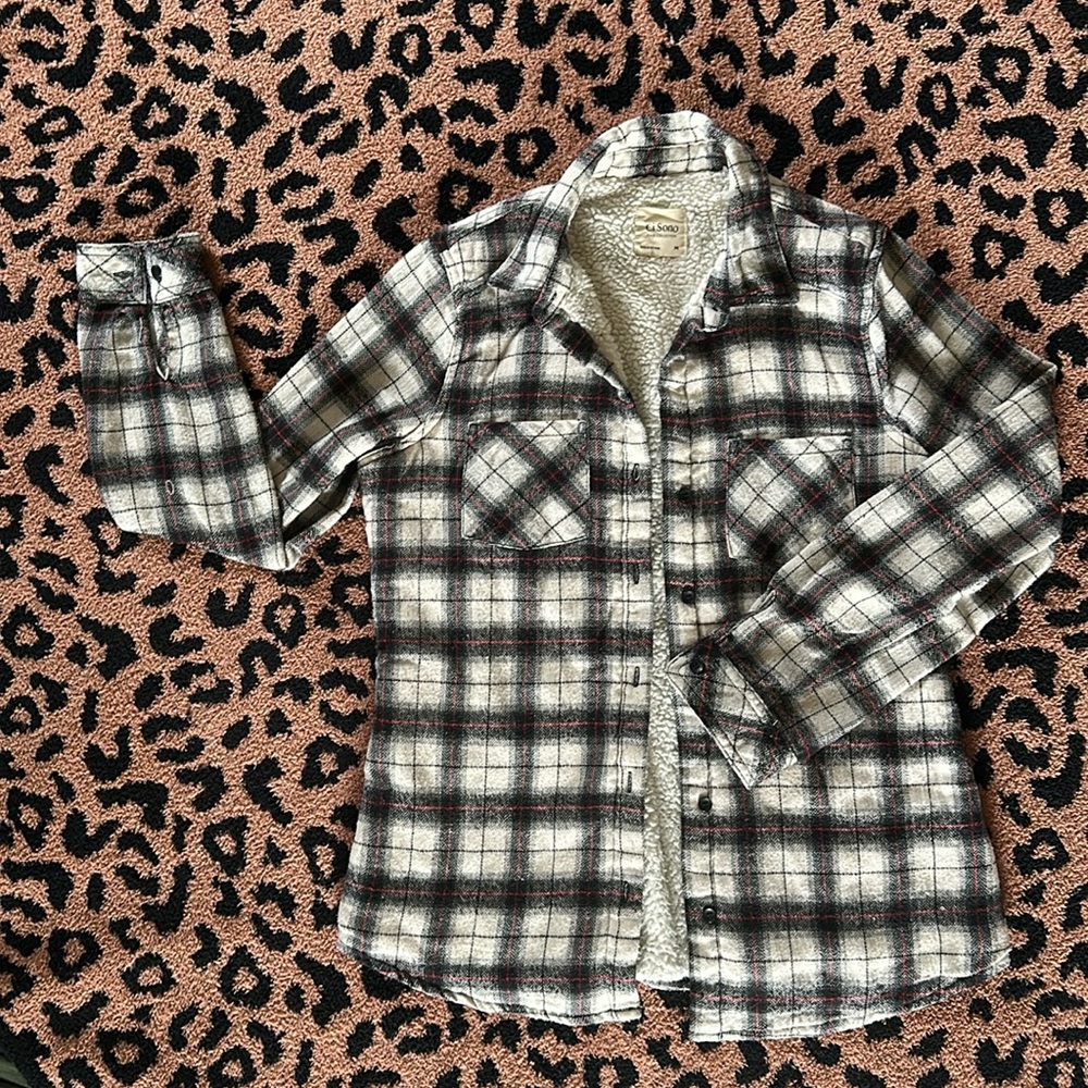 Sherpa lined flannel